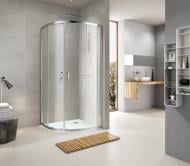 Душова кабіна KOLLER POOL ROUND 1200x800x1900 мм напівкругла R12080RC